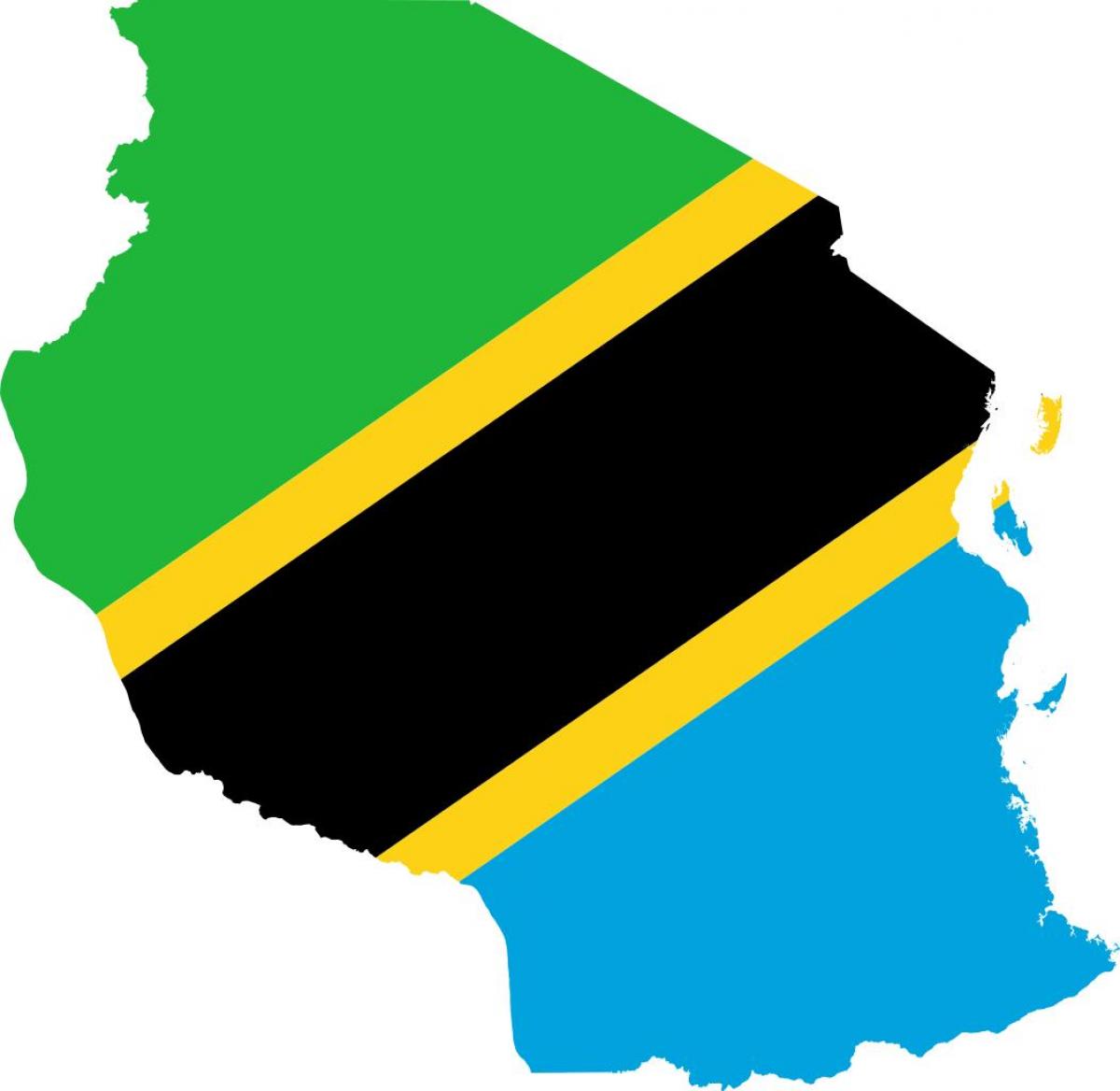 Ramani ya tanzania bendera