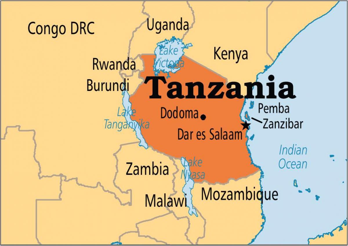 Ramani ya dar es salaam, tanzania