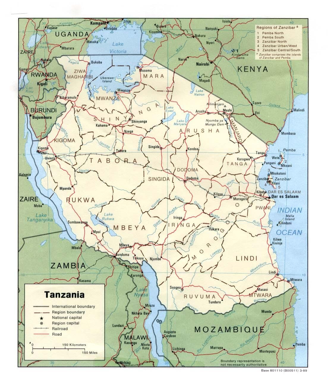Ramani ya maeneo ya kihistoria katika tanzania