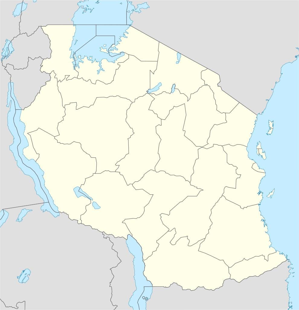 Ramani ya tanzania vector