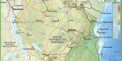 Ramani ya barabara tanzania na umbali