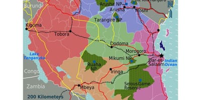 Ramani ya tanzania lugha