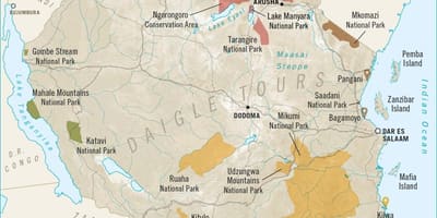Ramani ya tanzania ya mchezo hifadhi