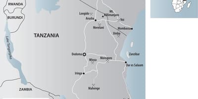 Ramani ya tanzania migodi ya dhahabu