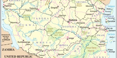Ramani ya tanzania mto