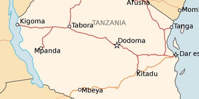Ramani ya reli ya tanzania