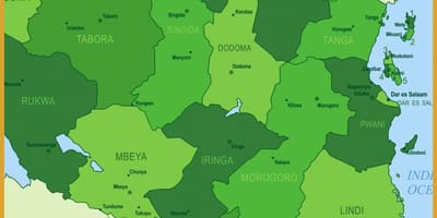 Ramani ya tanzania uoto wa asili